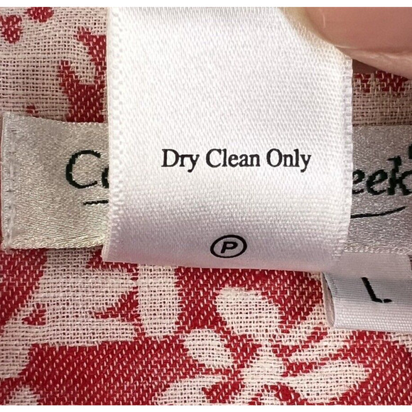 Coldwater Creek Jacket Women's Large Cotton Linen Blend Pink White Career - Picture 9 of 9